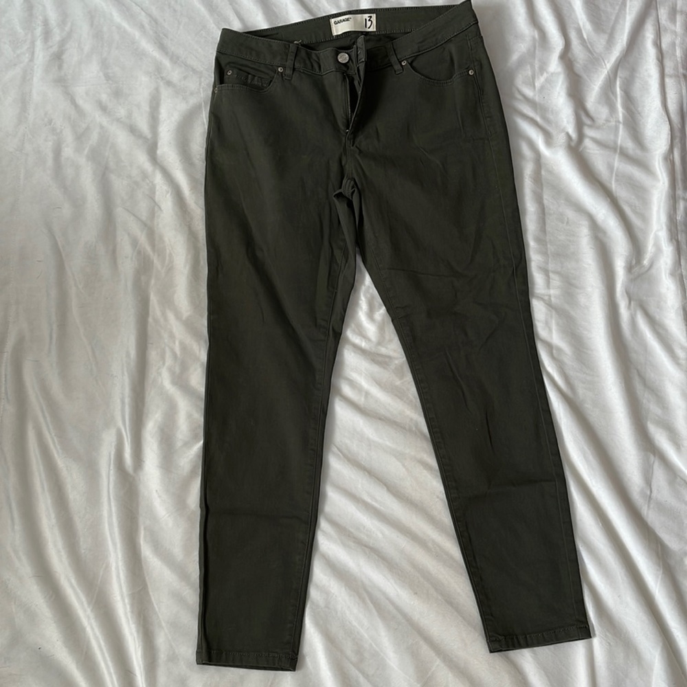 Garage Green Skinny Jeans